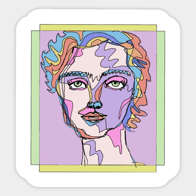 Pastel Timothee Chalamet Sticker by bailezell